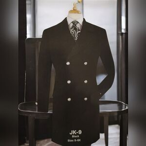 MEN'S JOHN KNIGHT 100% MICROFIBER 3/4 LENGTH DOUBLE BREASTED COAT JK-9.